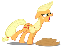Size: 8000x6000 | Tagged: absurd resolution, .ai available, applejack, artist:caliazian, derpibooru import, open mouth, safe, screaming, simple background, solo, .svg available, too many pinkie pies, transparent background, vector, yelling