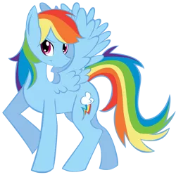 Size: 1509x1500 | Tagged: dead source, safe, artist:fauxsquared, derpibooru import, rainbow dash, pegasus, pony, female, looking at you, mare, raised hoof, simple background, smiling, solo, spread wings, transparent background, wings
