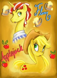 Size: 5100x7014 | Tagged: absurd resolution, applejack, artist:moostargazer, crack shipping, derpibooru import, female, flim, flimjack, male, safe, shipping, straight