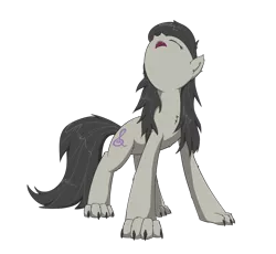 Size: 1250x1150 | Tagged: safe, artist:muffinsforever, derpibooru import, octavia melody, hengstwolf, werewolf, wolf, wolf pony, species swap