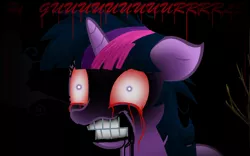 Size: 1024x640 | Tagged: 28 days later, artist:dr-siren, derpibooru import, grimdark, infected, nightmare fuel, rage virus, twilight sparkle