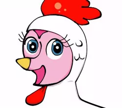 Size: 350x309 | Tagged: animal costume, artist:ultramauro3, chicken, chicken pie, chicken suit, clothes, costume, derpibooru import, nightmare night, pinkie pie, safe