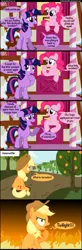 Size: 1000x3040 | Tagged: applejack, artist:coltsteelstallion, comic, derpibooru import, orange, orangified, pinkie pie, safe, tower of pimps, twilight sparkle