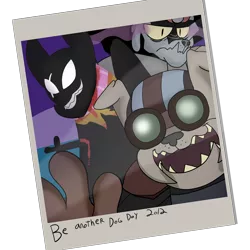 Size: 1200x1200 | Tagged: ask, derpibooru import, diamond dog, fido, homestuck, jack noir, league of legends, ms paint adventures, rover, safe, spot, tumblr, tumblr comic, ziggs