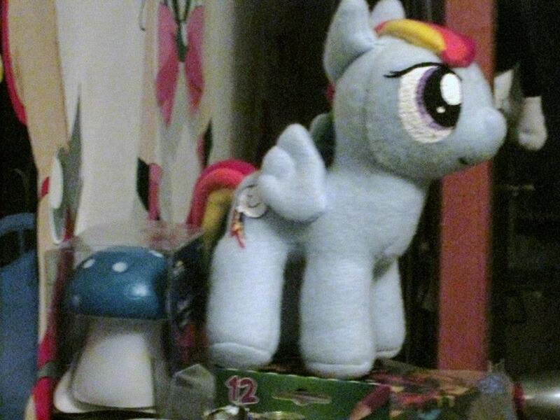 Size: 960x720 | Tagged: safe, artist:grumble-king2, derpibooru import, rainbow dash, pegasus, pony, female, irl, mare, photo, plushie, solo