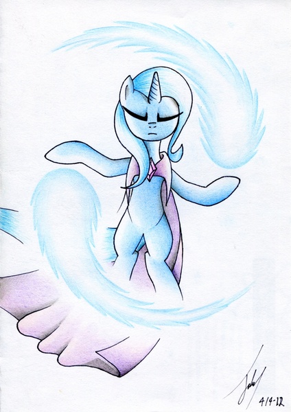 Size: 1161x1643 | Tagged: artist:jacquibim, derpibooru import, magic, safe, trixie