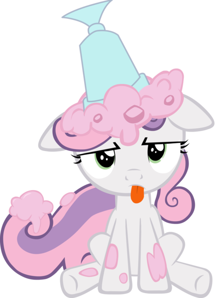 Size: 2909x4000 | Tagged: artist:luks6882, derpibooru import, milkshake, one bad apple, safe, simple background, sweetie belle, transparent background, vector