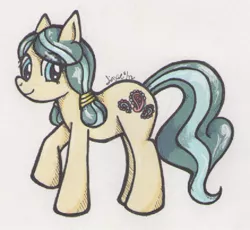 Size: 442x406 | Tagged: safe, artist:jinxiekat, derpibooru import, jolene, earth pony, pony, one bad apple, female, mare, solo