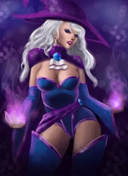 Size: 1158x1590 | Tagged: artist:dclzexon, breasts, derpibooru import, female, humanized, leotard, magician outfit, solo, solo female, suggestive, trixie