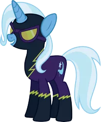 Size: 4706x5683 | Tagged: absurd resolution, artist:90sigma, clothes, costume, derpibooru import, goggles, safe, shadowbolts, shadowbolts costume, simple background, transparent background, trixie, vector