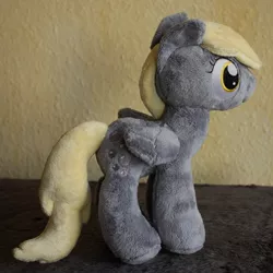 Size: 1405x1405 | Tagged: safe, artist:siora86, derpibooru import, derpy hooves, pony, irl, photo, plushie, solo