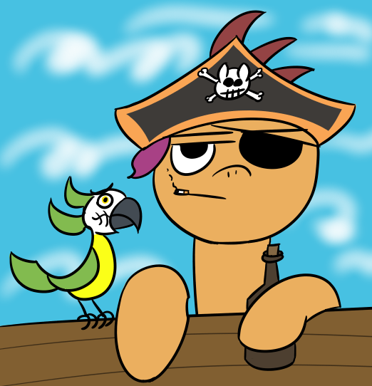 Size: 522x542 | Tagged: artist:krabbshack, derpibooru import, pirate, safe, scootaloo