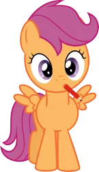 Size: 5919x10240 | Tagged: absurd resolution, artist:tryhardbrony, cute, derpibooru import, pencil, safe, scootaloo, simple background, solo, transparent background, vector