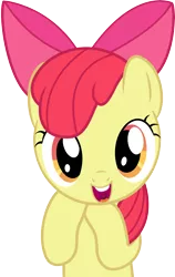 Size: 6413x10174 | Tagged: safe, artist:discorded, derpibooru import, apple bloom, one bad apple, absurd resolution, cute, faic, show accurate, simple background, solo, transparent background, vector