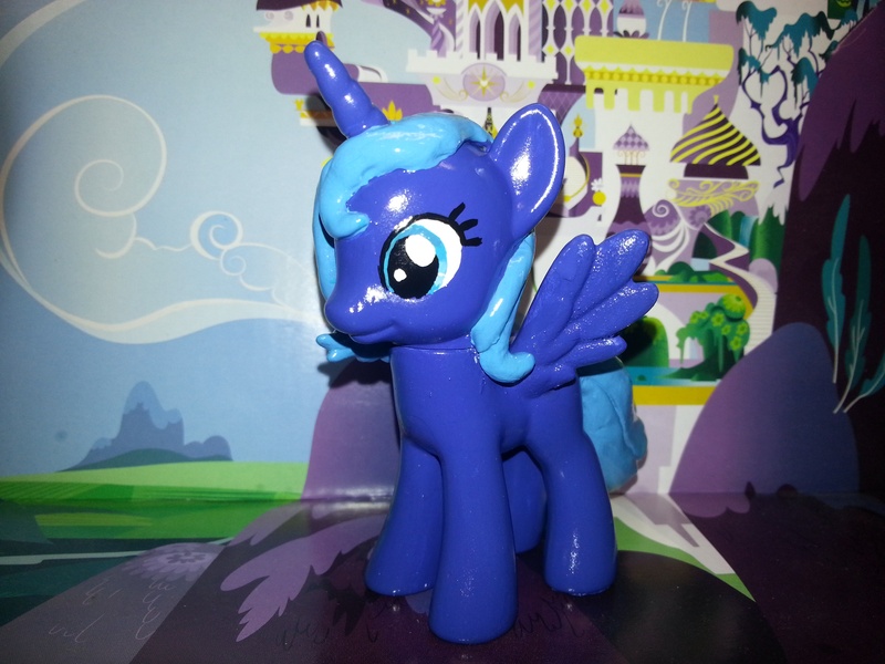 Size: 3264x2448 | Tagged: safe, artist:balthazar147, derpibooru import, princess luna, pony, brushable, custom, irl, photo, solo, toy