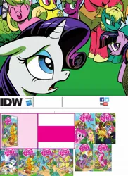 Size: 903x1243 | Tagged: safe, derpibooru import, idw, big macintosh, lemon hearts, lily, lily valley, rarity, twilight sparkle, earth pony, pony, spoiler:comic, comic, cover, covers, idw advertisement, male, official comic, preview, stallion