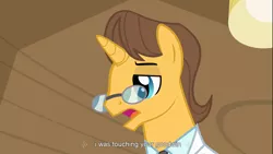 Size: 1366x768 | Tagged: derpibooru import, doctor horse, doctor stable, euphemism, innuendo, read it and weep, safe, screencap, youtube caption