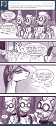 Size: 578x1280 | Tagged: safe, artist:johnjoseco, derpibooru import, princess celestia, alicorn, pony, ask princess molestia, princess molestia, ask, comic, goggles, tumblr, wonderbolts