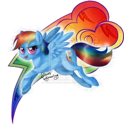 Size: 900x900 | Tagged: artist:nemoturunen, derpibooru import, rainbow dash, safe, solo, watermark