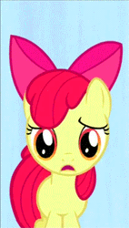 Size: 160x281 | Tagged: animated, apple bloom, babs seed, derpibooru import, facial hair, goatee, juxtaposition bait, moustache, one bad apple, safe