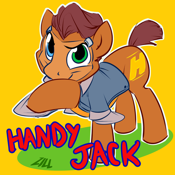 Size: 900x900 | Tagged: artist:zillford, borderlands, borderlands 2, derpibooru import, handsome jack, ponified, safe