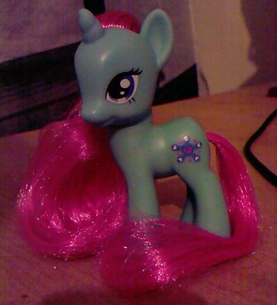 Size: 543x599 | Tagged: safe, artist:satam-junkie, derpibooru import, official, snowcatcher, pony, brushable, irl, photo, solo, toy