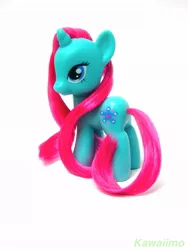 Size: 768x1024 | Tagged: safe, artist:kawaiimo, derpibooru import, official, snowcatcher, pony, brushable, irl, photo, solo, toy