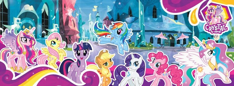 Size: 851x315 | Tagged: applejack, banner, derpibooru import, fluttershy, pinkie pie, princess cadance, princess celestia, rainbow dash, rarity, safe, twilight sparkle