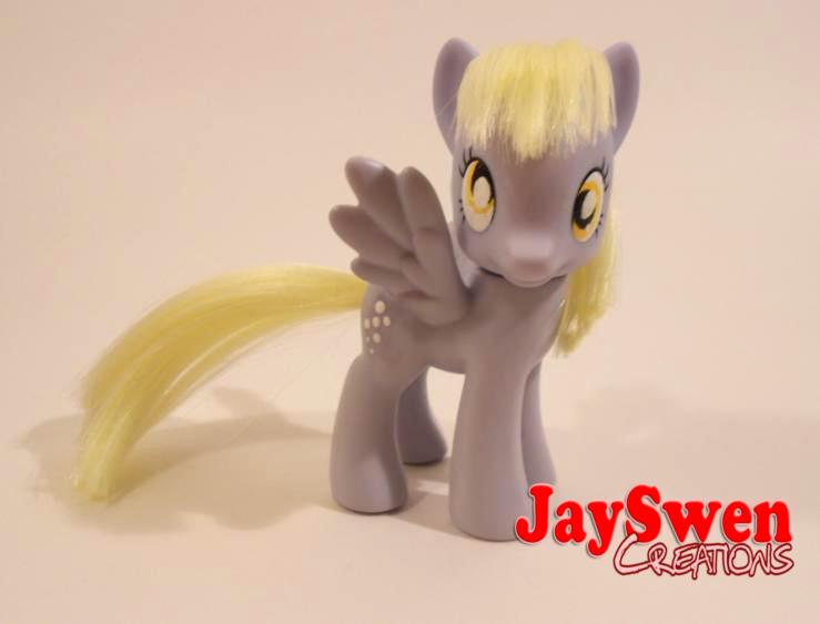 Size: 739x563 | Tagged: safe, artist:jayswen93, derpibooru import, derpy hooves, pegasus, pony, brushable, custom, female, irl, mare, photo, solo, toy