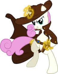 Size: 1724x2214 | Tagged: safe, artist:leadhooves, artist:likonan, derpibooru import, twinkleshine, pony, bipedal, clothes, coat, gun, hat, longcoat, magic, simple background, solo, transparent background, vector, western