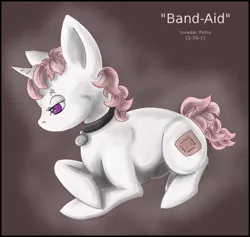 Size: 1032x978 | Tagged: safe, artist:invader pichu, derpibooru import, oc, unofficial characters only, pony, unicorn, bandaid