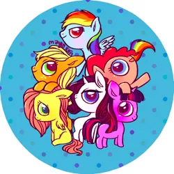 Size: 788x788 | Tagged: applejack, artist:isthatwhatyoumint, derpibooru import, fluttershy, mane six, pinkie pie, rainbow dash, rarity, safe, twilight sparkle