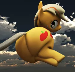 Size: 519x498 | Tagged: 3d, applebutt, applejack, artist:eggo81194, cg, chubby, derpibooru import, fat, gmod, impossibly large butt, plot, safe, the ass was fat