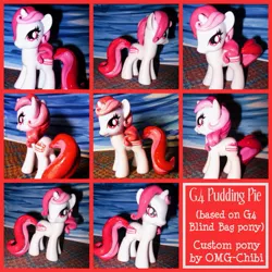 Size: 997x997 | Tagged: safe, artist:omg-chibi, derpibooru import, pudding pie, pony, brushable, custom, irl, photo, solo, toy