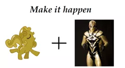 Size: 908x495 | Tagged: derpibooru import, exploitable meme, goldust, make it happen, safe, sweetie gold, wwe