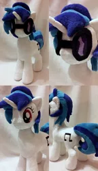 Size: 1024x1779 | Tagged: safe, artist:agatrix, derpibooru import, vinyl scratch, pony, glasses, irl, photo, plushie, solo