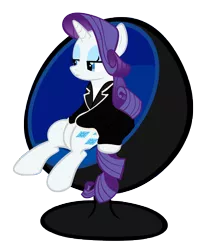 Size: 7620x8956 | Tagged: absurd resolution, artist:gen-jack-oneill, crossover, derpibooru import, number two, parody, rarity, safe, simple background, sitting, the prisoner, transparent background, vector