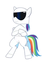 Size: 7333x10000 | Tagged: absurd resolution, artist:gen-jack-oneill, crossover, derpibooru import, parody, rainbow dash, safe, simple background, the stig, top gear, transparent background, vector