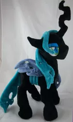 Size: 2214x3664 | Tagged: artist:finnickie, changeling, derpibooru import, irl, photo, plushie, queen chrysalis, safe, solo