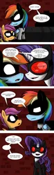 Size: 1250x3990 | Tagged: artist:scootawhat, batman, batman and robin, blushing, catwoman, comic, crossover, derpibooru import, female, lesbian, parody, rainbow dash, raridash, rarity, robin, safe, scootaloo, sexual tension, shipping