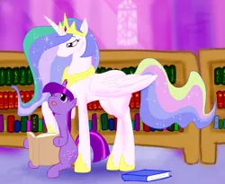 Size: 1309x1074 | Tagged: artist:livinlovindude, book, derpibooru import, princess celestia, safe, twilight sparkle