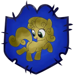 Size: 4945x5000 | Tagged: absurd resolution, artist:vendetatj, cutie mark crusaders, derpibooru import, logo, luster dust, plot, safe, sweetie belle, sweetie gold