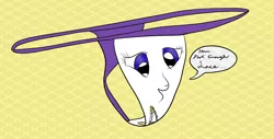 Size: 1280x652 | Tagged: 30 minute art challenge, artist needed, clothes, derpibooru import, inanimate tf, panties, pantified, rarity, safe, thong, transformation, underwear