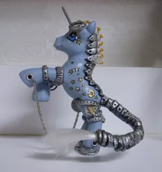 Size: 500x533 | Tagged: safe, artist:colorscapesart, derpibooru import, pony, custom, g3, irl, photo, steampunk, toy