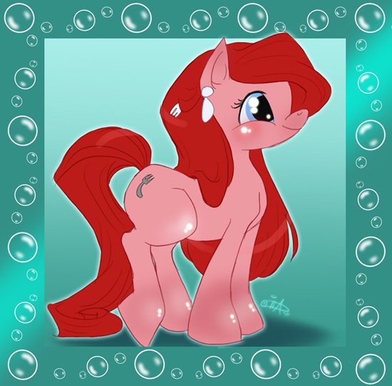 Size: 550x541 | Tagged: artist:uppun, derpibooru import, disney, ponified, safe, the little mermaid