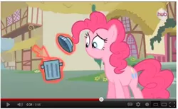 Size: 648x399 | Tagged: computer, hub logo, i have no mouth and i must scream, magic duel, pinkie pie, safe, youtube