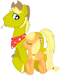 Size: 600x755 | Tagged: applejack, artist:ellisarts, derpibooru import, oc, safe, younger