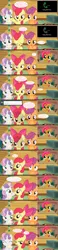 Size: 1280x5499 | Tagged: apple bloom, ask, ask the crusaders, babs seed, cutie mark crusaders, derpibooru import, milkshake, safe, scootaloo, sweetie belle, tumblr