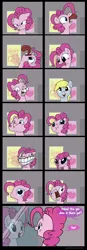 Size: 1000x2872 | Tagged: safe, artist:professor-ponyarity, derpibooru import, derpy hooves, pinkie pie, pegasus, pony, comic, faic, female, mare