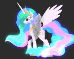 Size: 150x120 | Tagged: 3d, 3d model, animated, artist:kp-shadowsquirrel, circle, picture for breezies, princess celestia, safe, solo
